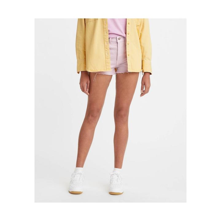 Levi's Women's 501 Original High-rise Jean Shorts - Washed Lilac 26x30, Washed Purple