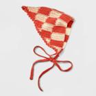 Checker Crochet Headscarf - Wild Fable Coral Orange