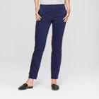 Women's Slim Corduroy Pants - A New Day Navy (blue)