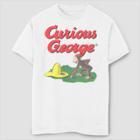 Fifth Sun Boys' Curious George Logo Yellow Hat Found T-shirt - White