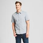 Men's Short Sleeve Novelty Button-down Shirt - Goodfellow & Co Bay City Blue