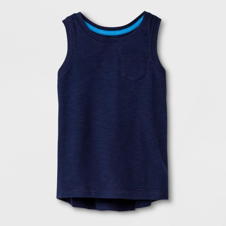 Toddler Girls' Tank Top - Cat & Jack Navy Blue