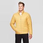 Men's Standard Fit Puffer Jacket - Goodfellow & Co Yellow M,