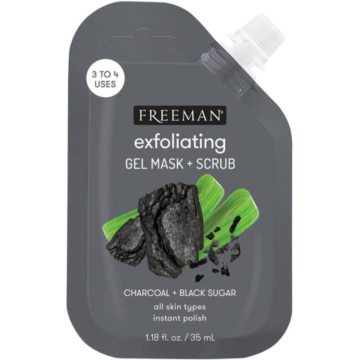 Freeman Charcoal + Black Sugar Gel Mask & Scrub