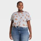 Zoe+liv Women's Plus Size Corgi Short Sleeve Graphic T-shirt - Gray