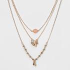 Target Choker With Chanel, Glitzy Beads, And Stampings - Rose Gold