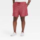 Men's Big & Tall 7 Elevated Novelty E-waist Pull-on Shorts - Goodfellow & Co Red