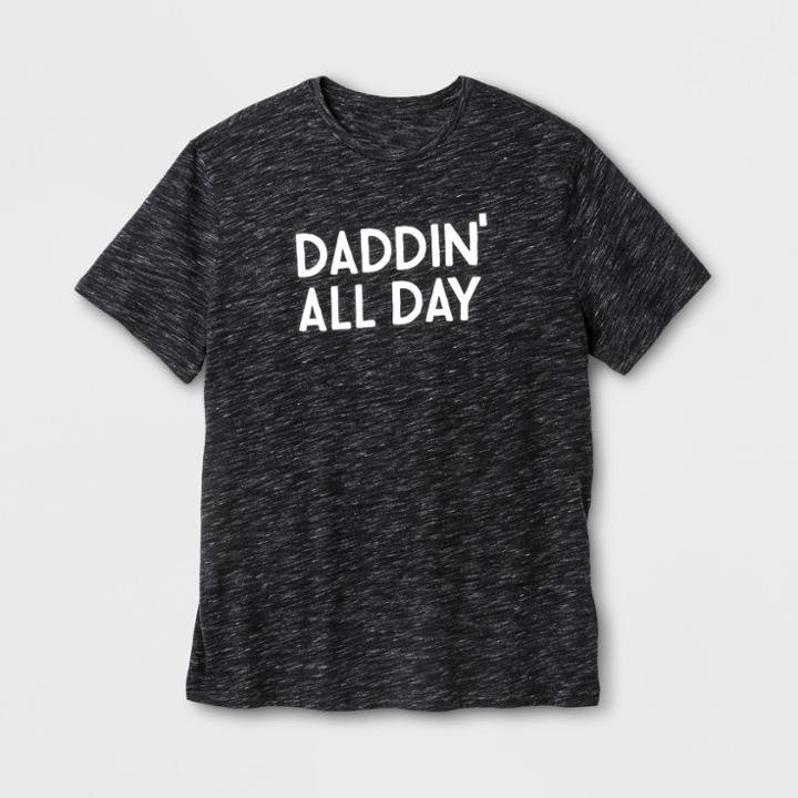 Shinsung Tongsang Men's Short Sleeve Daddin' Graphic T-shirt - Black