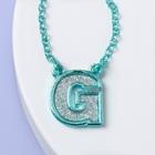 Girls' 'g' Necklace - More Than Magic Teal, Blue