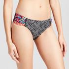 Clean Water Women's Tab Side Hipster Bikini Swim Bottoms - Black