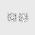 Women's Sterling Silver Cubic Zirconia Stud Earrings - A New Day