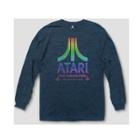 Target Men's Atari Long Sleeve T-shirt - Heather Blue