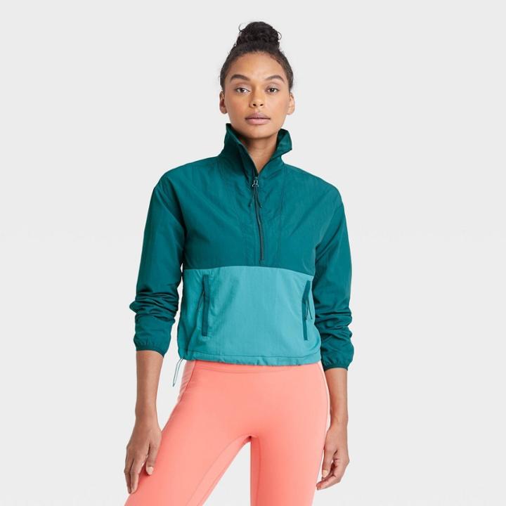 Women's Packable Windbreaker Jacket - All In Motion Navy