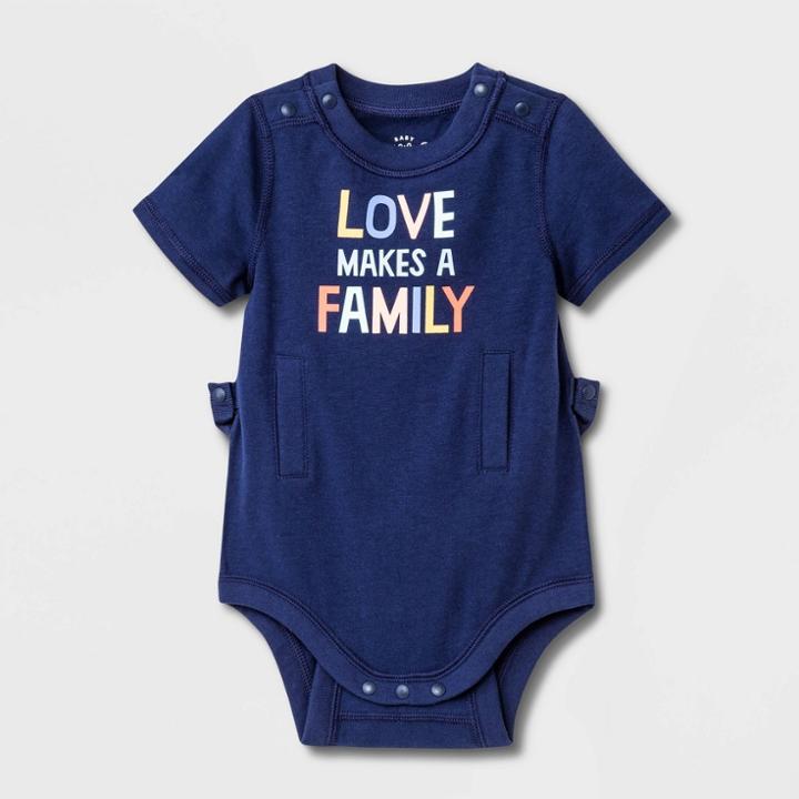 Baby Girls' Adaptive Family Bodysuit - Cat & Jack Blue