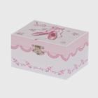 Mele & Co. Clarice Girls' Musical Ballerina Jewelry Box-white