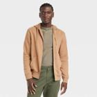 Men's Fleece Zip-up Hoodie - Goodfellow & Co Brown