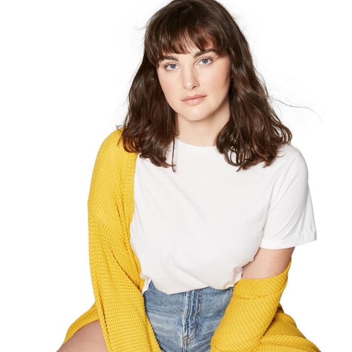 Women's Plus Size Short Sleeve Crewneck Boxy T-shirt - Wild Fable Fresh White