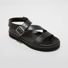 Women's Annika Platform Footbed Sandals - Universal Thread Black