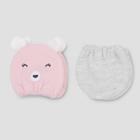Baby Girls' 2pk Bear Mittens - Just One You Made By Carter's Pink Nb