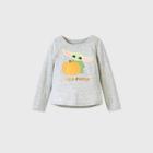 Toddler Girls' Star Wars Baby Yoda Cutest Pumpkin Long Sleeve T-shirt - Heather Gray