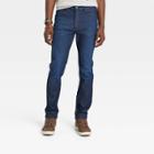 Men's Slim Fit Jeans - Goodfellow & Co Dark Wash 29x32, Dark Blue