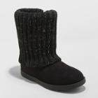 Girls' Orinda Sweater Fashion Boots - Cat & Jack Black