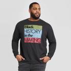 Well Worn Men's Big & Tall Black History In The Making Long Sleeve Crewneck T-shirt - Black