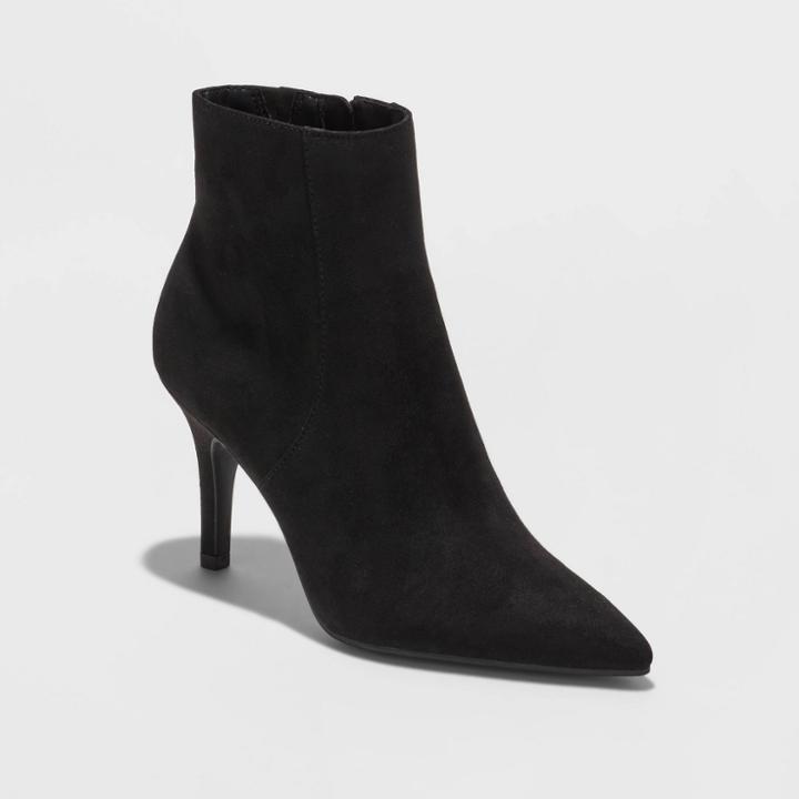Women's Char Dress Boots - A New Day Black