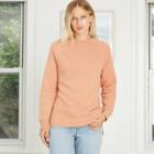 Women's Crewneck Fleece Tunic Sweatshirt - Universal Thread Brown