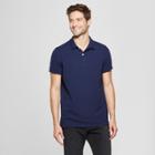 Men's Standard Fit Short Sleeve Loring Polo T-shirts - Goodfellow & Co Navy Voyage