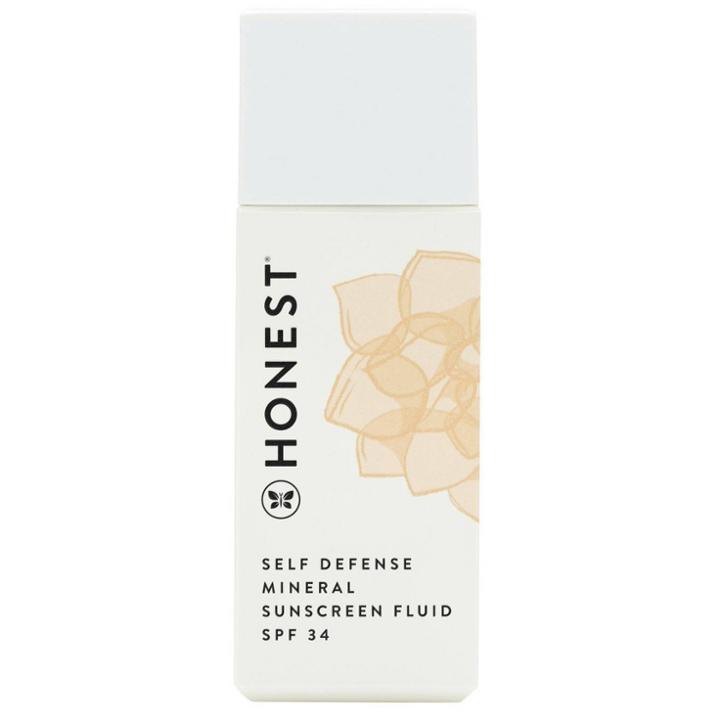 Honest Beauty Self Defense Mineral Sunscreen Fluid With Zinc Oxide + Titanium Dioxide - Spf