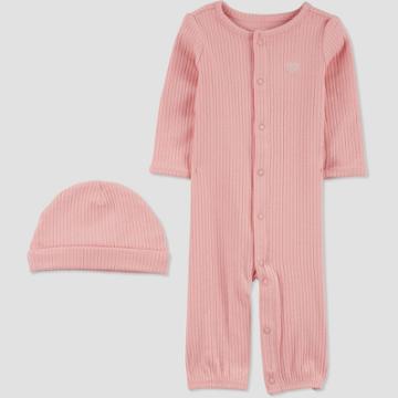 Baby Girls' 2pc Heart Converter Nightgown - Just One You Made By Carter's Pink