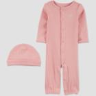 Baby Girls' 2pc Heart Converter Nightgown - Just One You Made By Carter's Pink