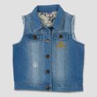 Junk Food Girls' The Beatles Denim Vest - Blue