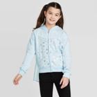 Girls' Disney Frozen Elsa Cosplay Hoodie Sweatshirt - Light Blue L, Girl's,