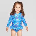 Toddler Girls' One Piece Swimsuit - Cat & Jack Blue