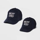 Men's Best Dad Baseball Hat - Goodfellow & Co Navy, Blue