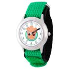Disney Boys' Marvel Guardians Of The Galaxy Evergreen Groot Stainless Steel Time Teacher Watch - Green