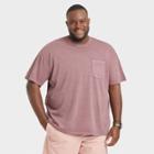 Men's Big & Tall Standard Fit Short Sleeve Crewneck T-shirt - Goodfellow & Co Purple