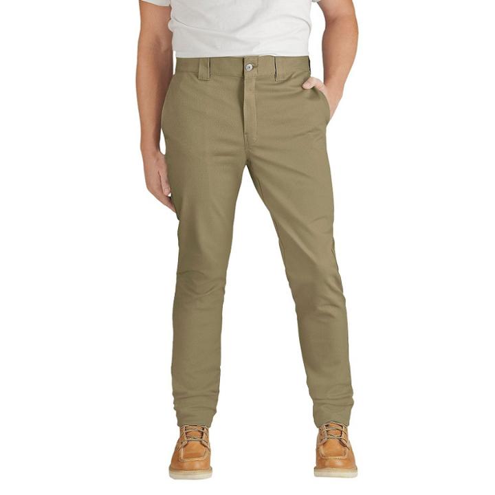 Dickies Men's Slim Skinny Fit Flex Twill Pants - British Tan