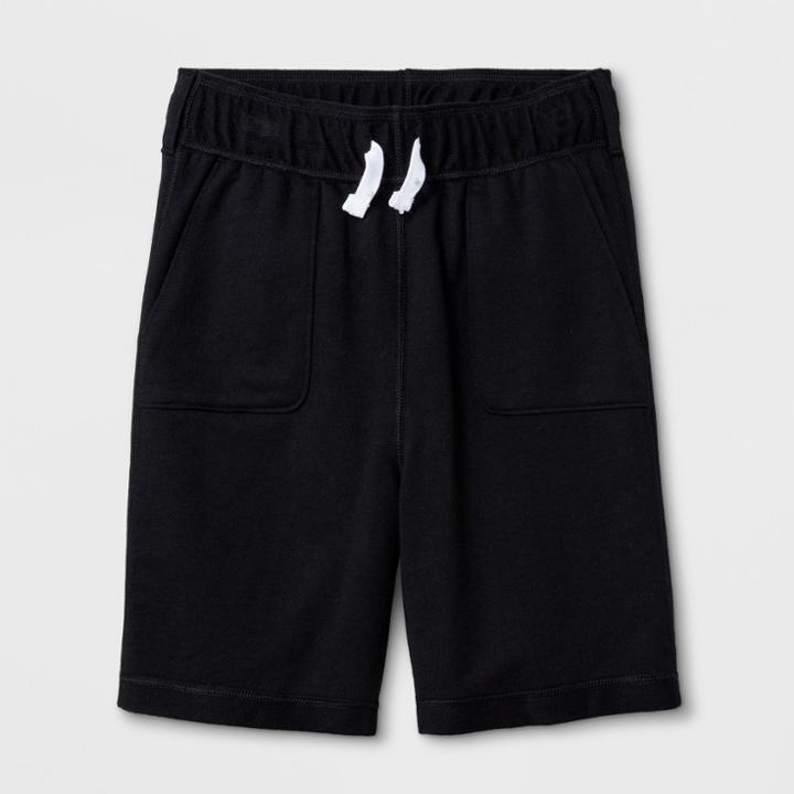 Boys' Adaptive Knit Shorts - Cat & Jack Black