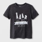 Boys' Adaptive Short Sleeve Chess Graphic T-shirt - Cat & Jack Black