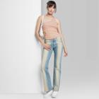 Women's Low-rise Overdye Flare Jeans - Wild Fable