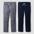 Big & Tall Boys' 2pk Pull-on Pants - Cat & Jack Gray/blue