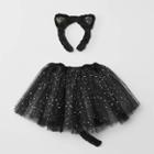 Toddler Cat Headband And Tutu Set - Cat & Jack Black