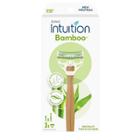 Schick Intuition Women's Bamboo Recyclable 3 Blade Disposable Razors - 3ct - 1 Handle And 3 Refills - Trial