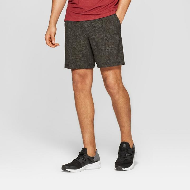 Men's 7 Reflective Run Shorts - C9 Champion Broken Twill Black