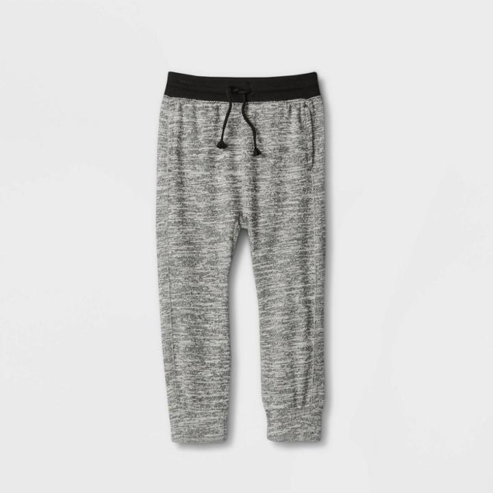 Toddler Boys' Hacci Knit Jogger Pull-on Pants - Cat & Jack Black