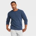 Men's Cotton Fleece Crewneck Sweatshirt - All In Motion Navy Heather