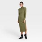 Women's Puff Long Sleeve Sweater Dress - Who What Wear Green